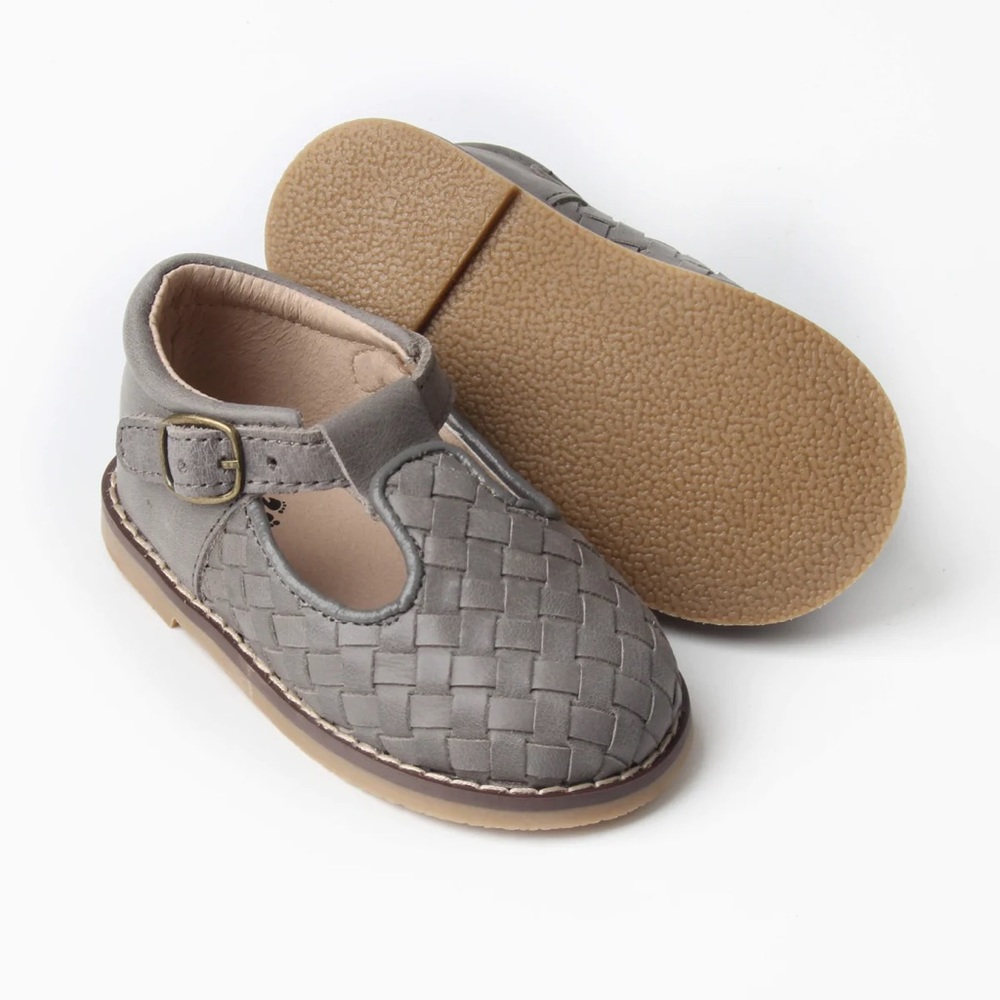 Riley T-Straps - Gray Woven
